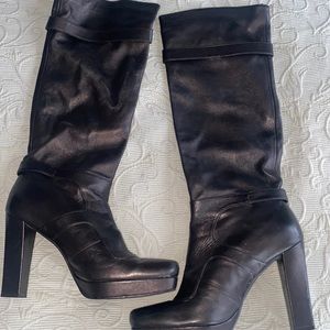 Stuart Weitzman platform soft leather boots sz 6.5 $950